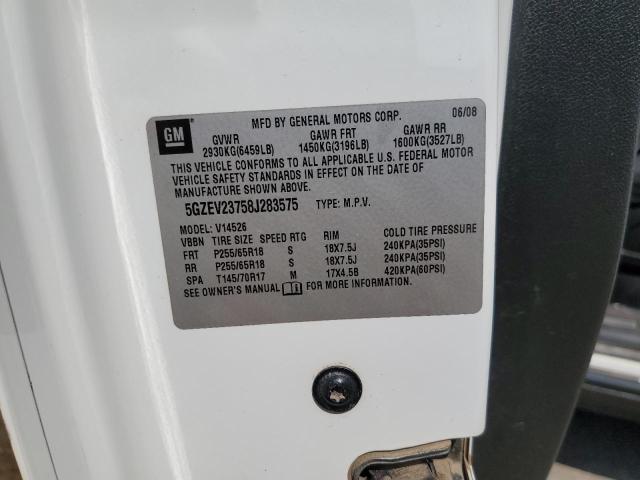 5GZEV23758J283575 - 2008 SATURN OUTLOOK XR WHITE photo 13