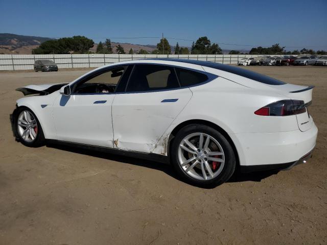 5YJSA1H27EFP65474 - 2014 TESLA MODEL S WHITE photo 2