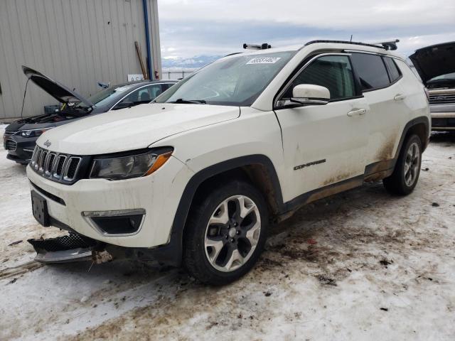 3C4NJDCB2KT621026 - 2019 JEEP COMPASS LIMITED WHITE photo 1