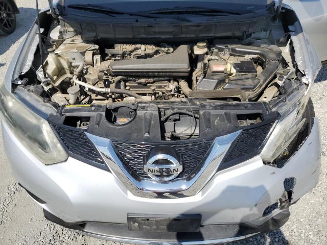 KNMAT2MT0GP601079 - 2016 NISSAN ROGUE S SILVER photo 12