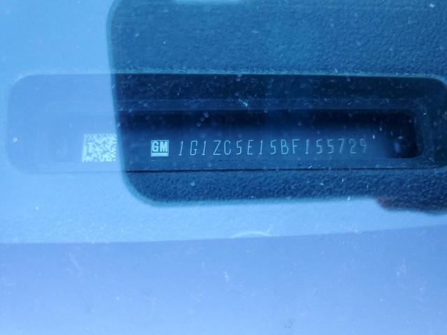 1G1ZC5E15BF155729 - 2011 CHEVROLET MALIBU 1LT ნაცრისფერი ფოტო 13