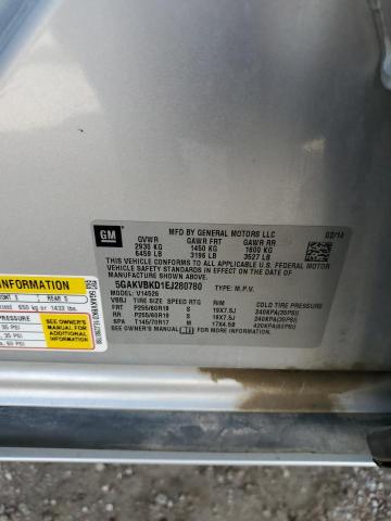 5GAKVBKD1EJ280780 - 2014 BUICK ENCLAVE SILVER photo 13