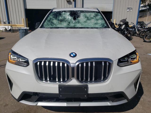 WBX57DP0XNN178848 - 2022 BMW X3 XDRIVE30I WHITE photo 5