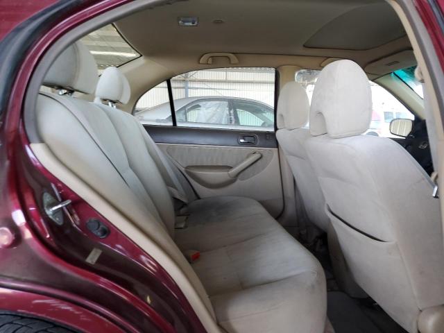 2HGES26733H523577 - 2003 HONDA CIVIC EX MAROON photo 10