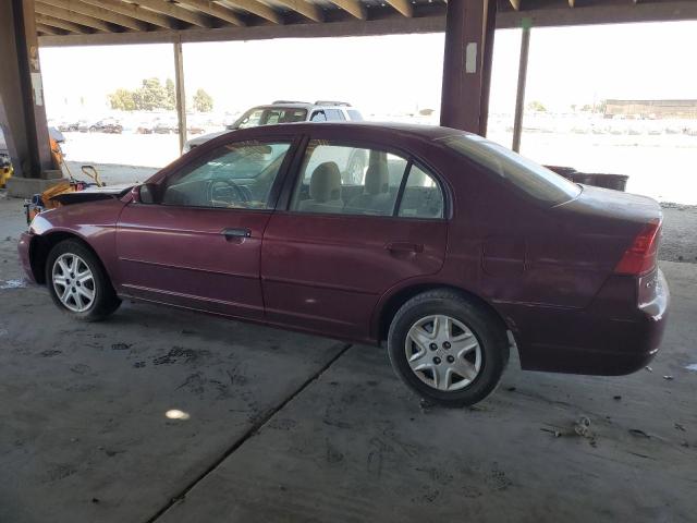 2HGES26733H523577 - 2003 HONDA CIVIC EX MAROON photo 2