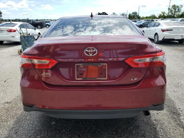 4T1B11HK1KU268628 - 2019 TOYOTA CAMRY L RED photo 6