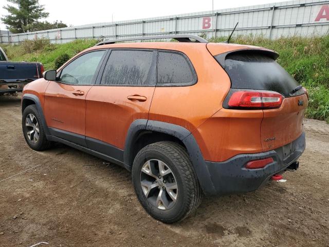 1C4PJMBSXFW553178 - 2015 JEEP CHEROKEE TRAILHAWK ORANGE photo 2