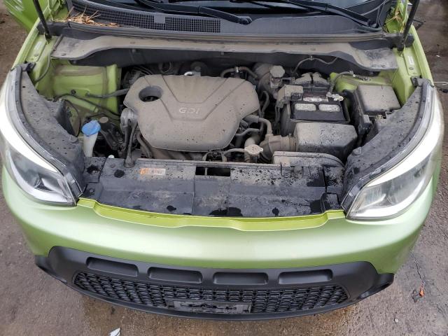 KNDJN2A21E7733822 - 2014 KIA SOUL GREEN photo 11