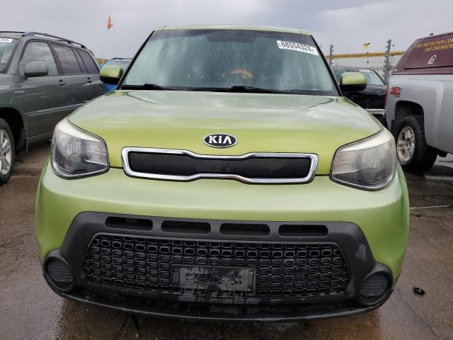 KNDJN2A21E7733822 - 2014 KIA SOUL GREEN photo 5