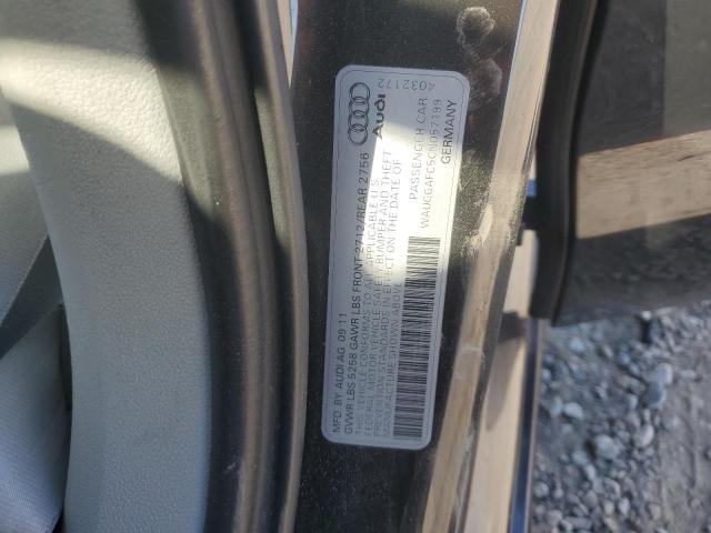 WAUGGAFC5CN057199 - 2012 AUDI A6 PREMIUM PLUS ნაცრისფერი ფოტო 12