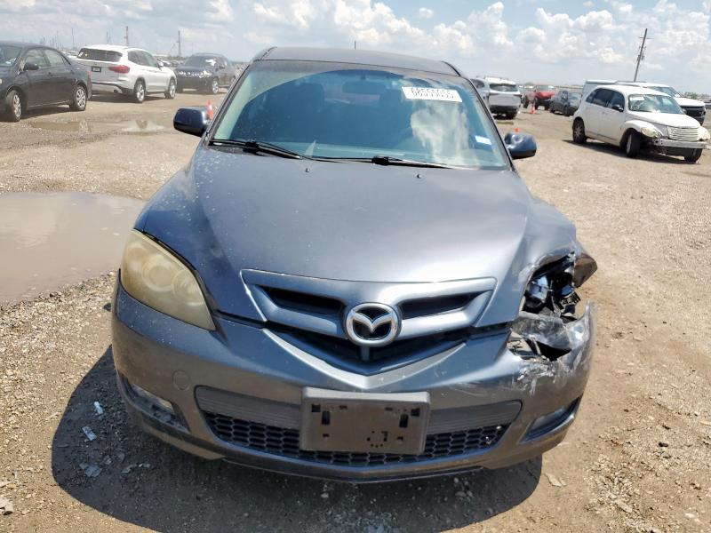 JM1BK343881134737 - 2008 MAZDA 3 HATCHBACK GRAY photo 5