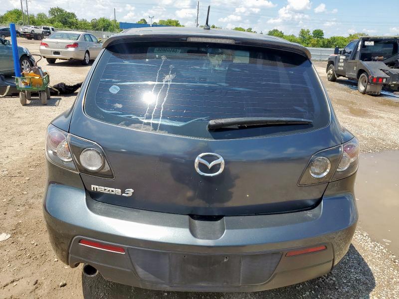 JM1BK343881134737 - 2008 MAZDA 3 HATCHBACK GRAY photo 6