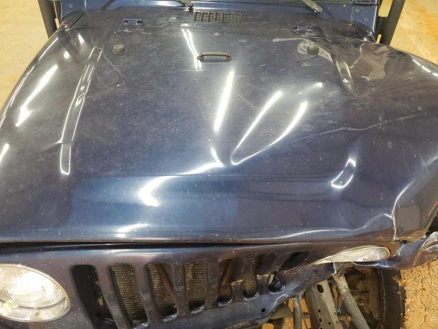 1J4FA39S24P750035 - 2004 JEEP WRANGLER X BLUE photo 11