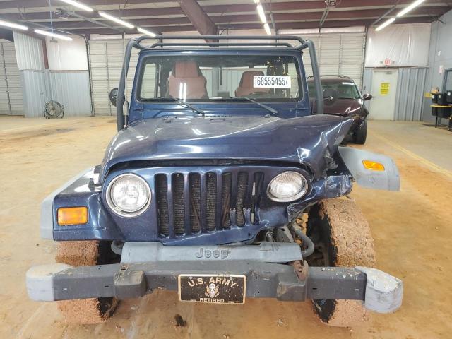 1J4FA39S24P750035 - 2004 JEEP WRANGLER X BLUE photo 5