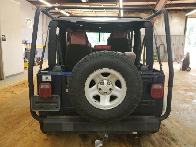 1J4FA39S24P750035 - 2004 JEEP WRANGLER X BLUE photo 6