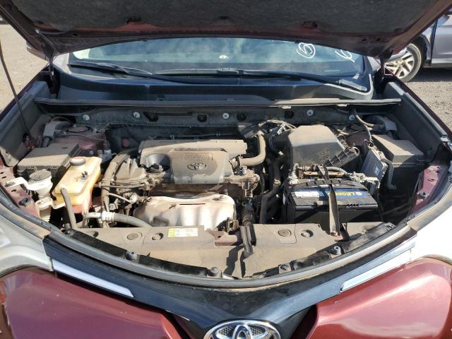 JTMWFREV0GD090027 - 2016 TOYOTA RAV4 XLE BURGUNDY photo 12