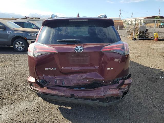 JTMWFREV0GD090027 - 2016 TOYOTA RAV4 XLE BURGUNDY photo 6