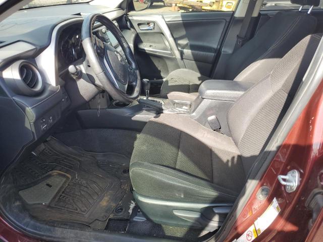 JTMWFREV0GD090027 - 2016 TOYOTA RAV4 XLE BURGUNDY photo 7