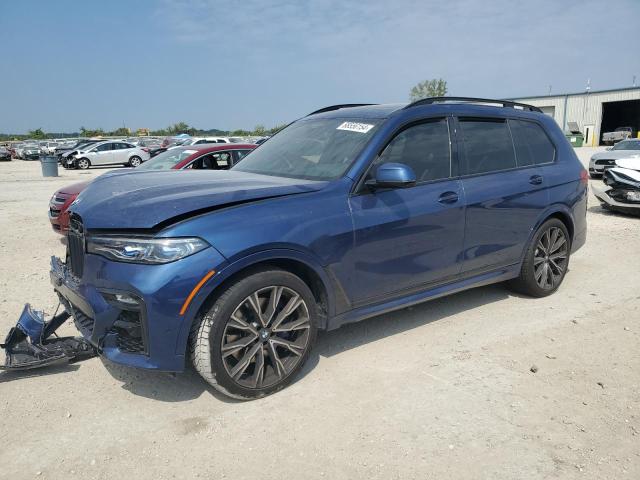 5UXCX6C02M9G27163 - 2021 BMW X7 M50I BLUE photo 1