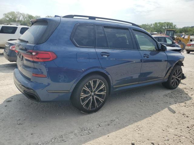 5UXCX6C02M9G27163 - 2021 BMW X7 M50I BLUE photo 3
