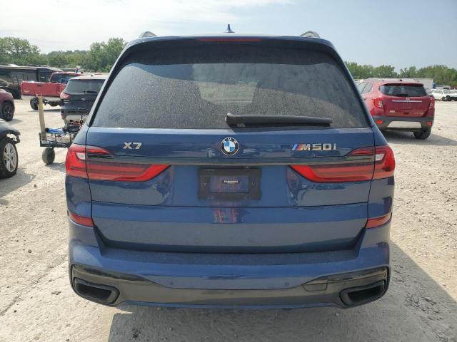 5UXCX6C02M9G27163 - 2021 BMW X7 M50I BLUE photo 6