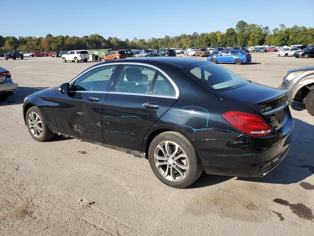 55SWF4KB8FU058039 - 2015 MERCEDES-BENZ C 300 4MATIC BLACK photo 2