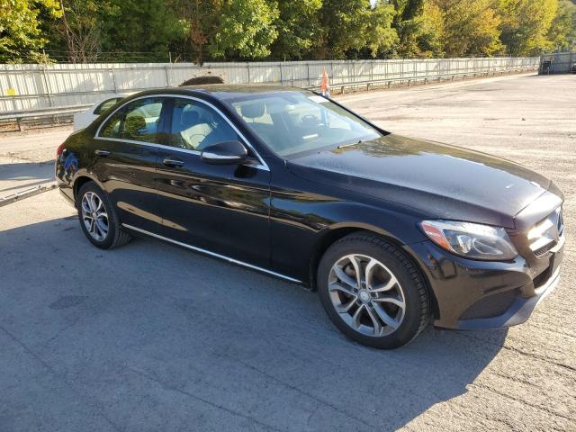 55SWF4KB8FU058039 - 2015 MERCEDES-BENZ C 300 4MATIC BLACK photo 4