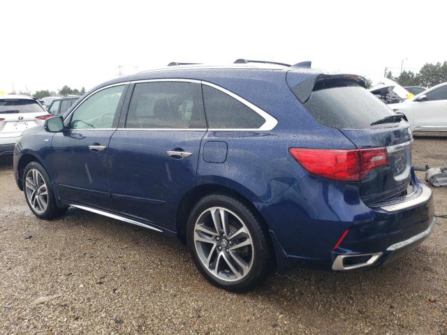 5J8YD7H72KL000117 - 2019 ACURA MDX SPORT HYBRID ADVANCE BLUE photo 2