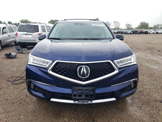 5J8YD7H72KL000117 - 2019 ACURA MDX SPORT HYBRID ADVANCE BLUE photo 5