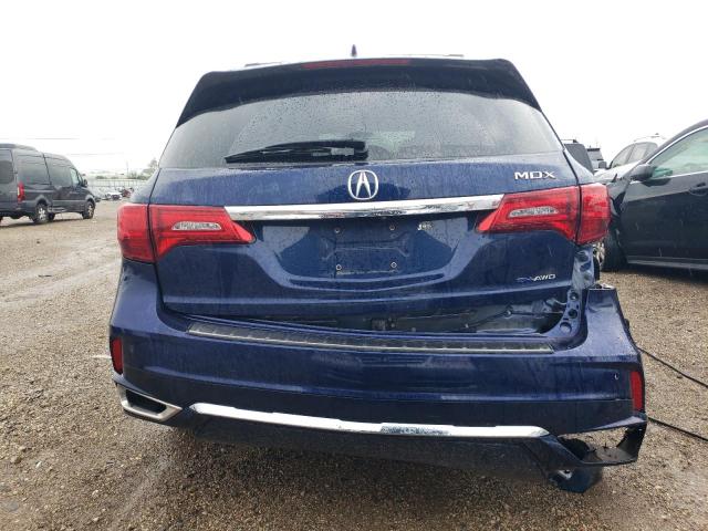 5J8YD7H72KL000117 - 2019 ACURA MDX SPORT HYBRID ADVANCE BLUE photo 6