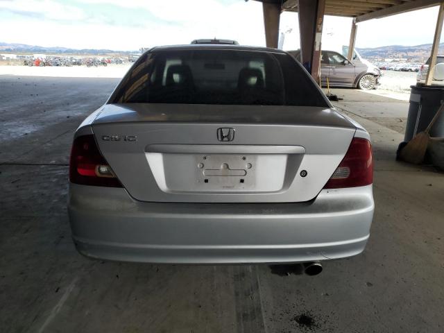 1HGEM22902L036937 - 2002 HONDA CIVIC EX SILVER photo 6