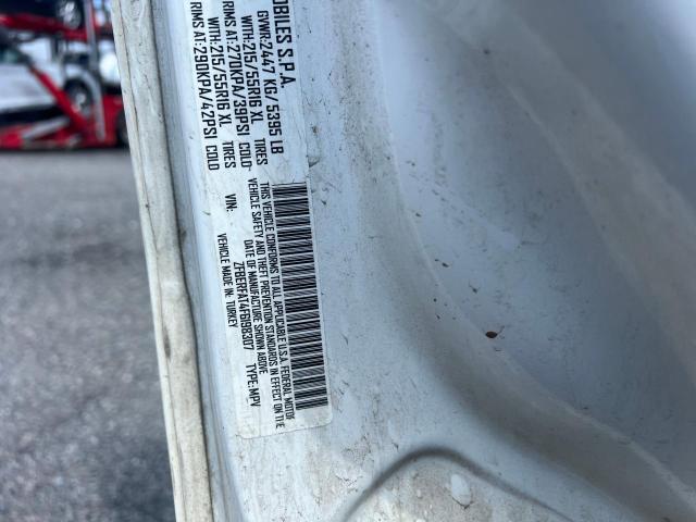 ZFBERFAT4F6198307 - 2015 RAM PROMASTER WHITE photo 10