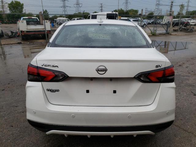 3N1CN8EV0PL834402 - 2023 NISSAN VERSA SV WHITE photo 6