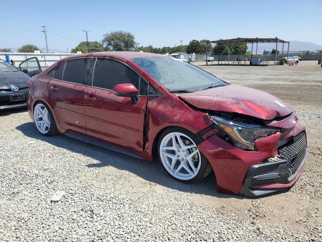 5YFM4MCE8NP129346 - 2022 TOYOTA COROLLA SE წითელი ფოტო 4