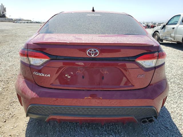 5YFM4MCE8NP129346 - 2022 TOYOTA COROLLA SE წითელი ფოტო 6