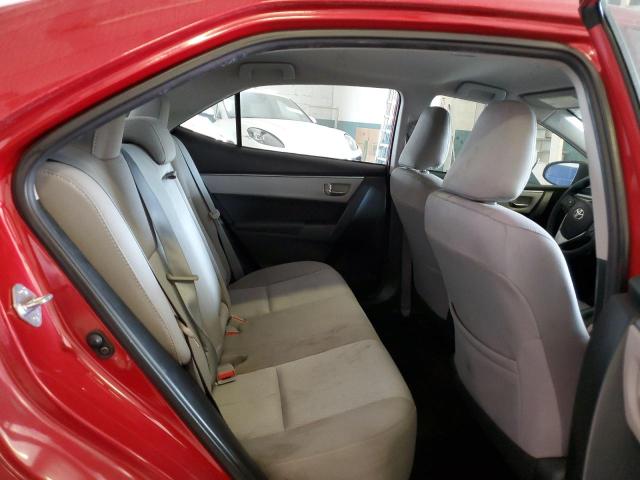 2T1BURHE8GC579921 - 2016 TOYOTA COROLLA L RED photo 10