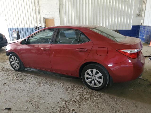 2T1BURHE8GC579921 - 2016 TOYOTA COROLLA L RED photo 2