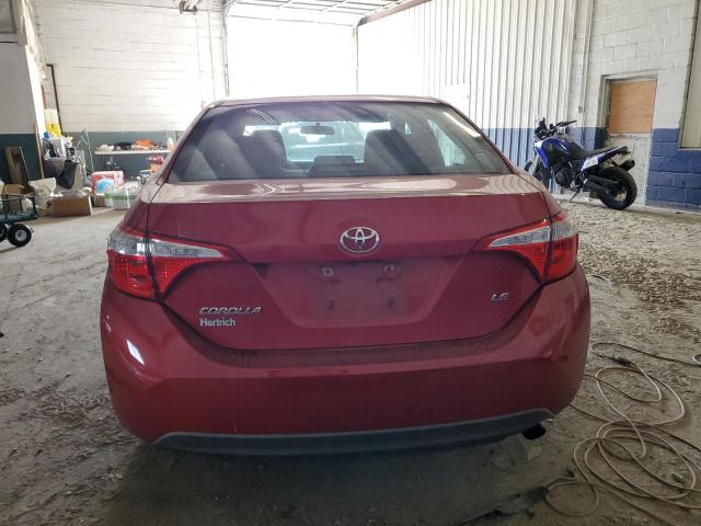 2T1BURHE8GC579921 - 2016 TOYOTA COROLLA L RED photo 6