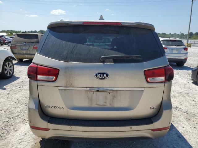 KNDMC5C18F6025132 - 2015 KIA SEDONA EX GOLD photo 6