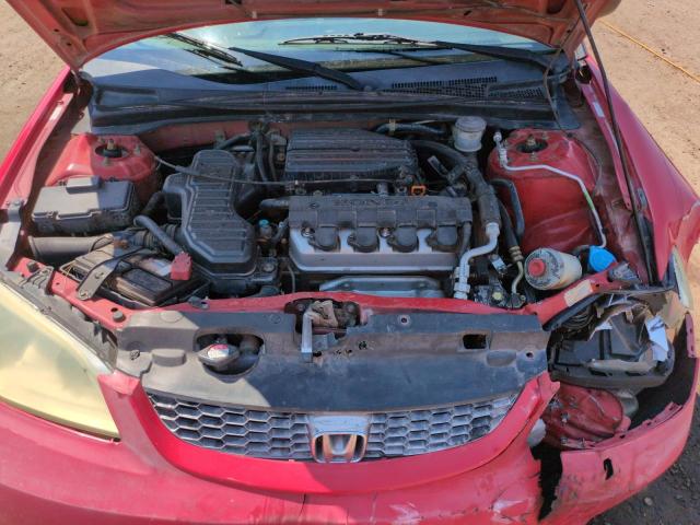 1HGEM22344L038947 - 2004 HONDA CIVIC DX VP წითელი ფოტო 11