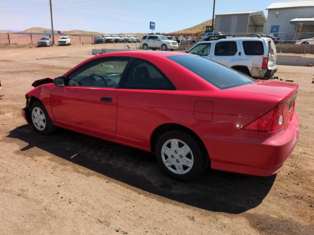 1HGEM22344L038947 - 2004 HONDA CIVIC DX VP წითელი ფოტო 2