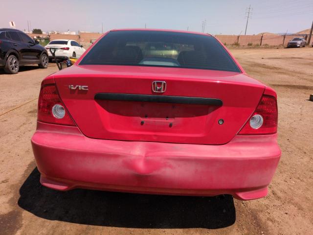 1HGEM22344L038947 - 2004 HONDA CIVIC DX VP წითელი ფოტო 6