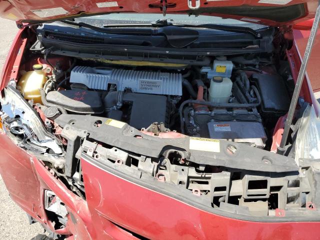JTDKN3DU6A0244911 - 2010 TOYOTA PRIUS RED photo 11