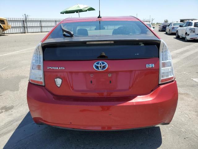 JTDKN3DU6A0244911 - 2010 TOYOTA PRIUS RED photo 6