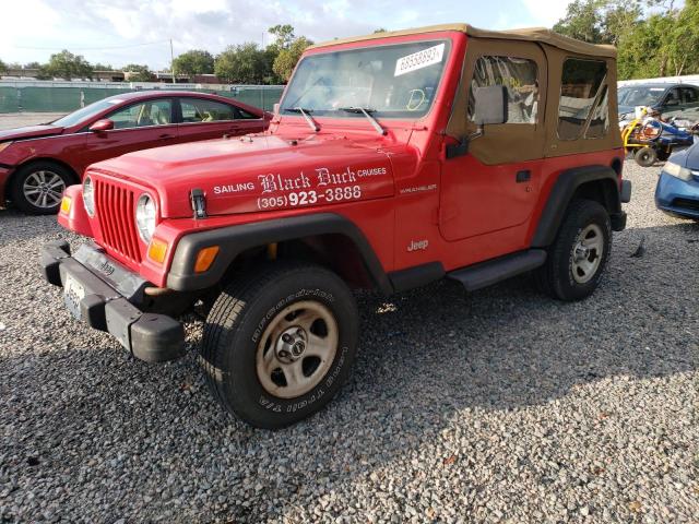 1J4FY29P3WP743275 - 1998 JEEP WRANGLER / SE RED photo 1