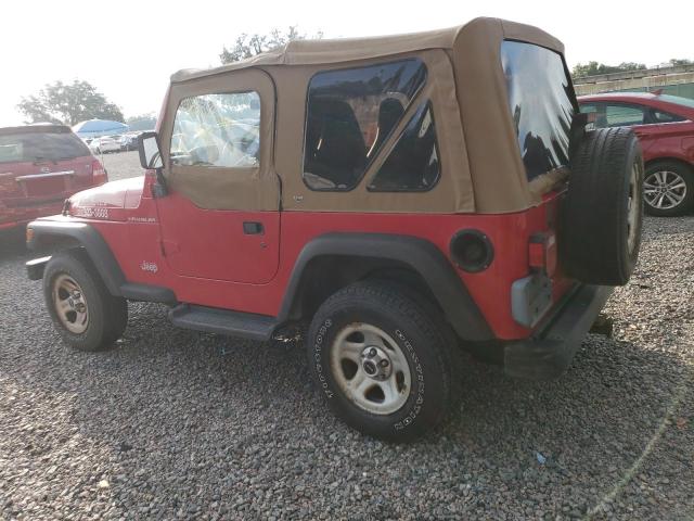 1J4FY29P3WP743275 - 1998 JEEP WRANGLER / SE RED photo 2