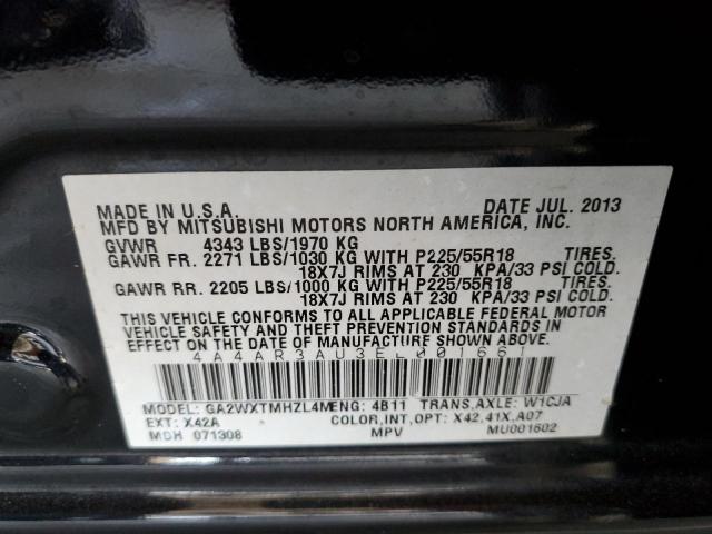 4A4AR3AU3EE001661 - 2014 MITSUBISHI OUTLANDER SPORT ES 黑色 照片 13