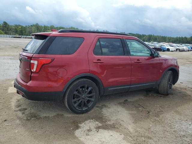 1FM5K8D89HGD43158 - 2017 FORD EXPLORER XLT RED photo 3