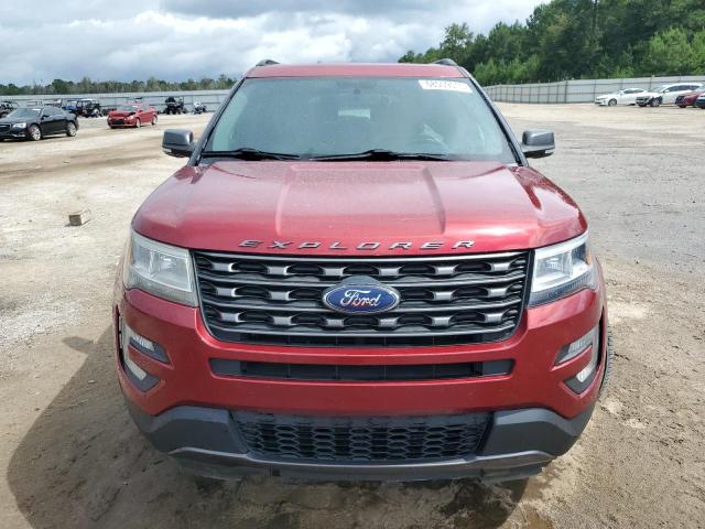 1FM5K8D89HGD43158 - 2017 FORD EXPLORER XLT RED photo 5