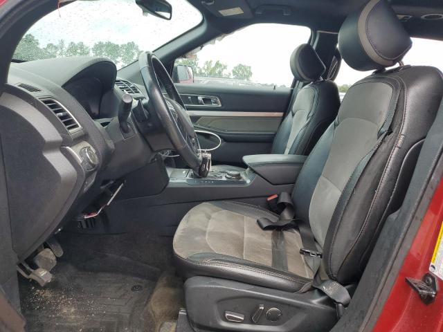 1FM5K8D89HGD43158 - 2017 FORD EXPLORER XLT RED photo 7